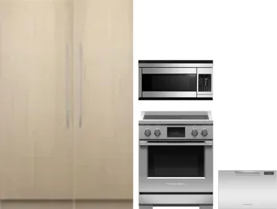 5 Piece Package Includes Refrigerator, Freezer, Range, Microwave And Dishwasher